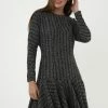 Madam-T SAMARA - Robe Pull - Grau Hellbraun