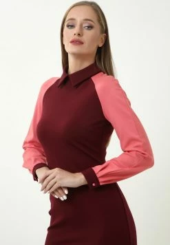 Madam-T AVIRA - Robe Fourreau - Weinrot Koralle -Madam-T Soldes 2022 d2b1d0ee336b457b9c1a3bba16484a61