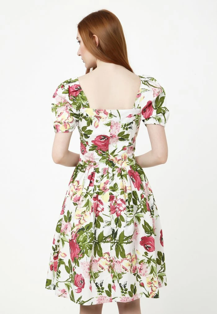 Madam-T Robe De Jour - White, Khaki 2 Madam-T Robe De Jour - White, Khaki – Image 2