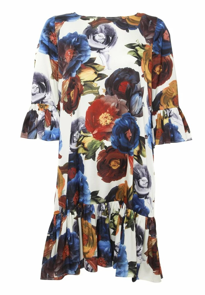 Madam-T Robe De Jour - Beige, Blau 4 Madam-T Robe De Jour - Beige, Blau – Image 4