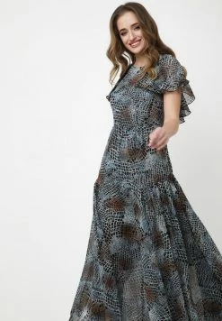 Madam-T ELIZABETTA - Robe Longue - Schwarz, Hellblau -Madam-T Soldes 2022 d30c93f4279f4eff86f45af4d212b816