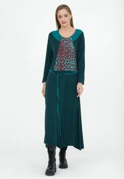 Madam-T CHANTA - Robe Longue - Green