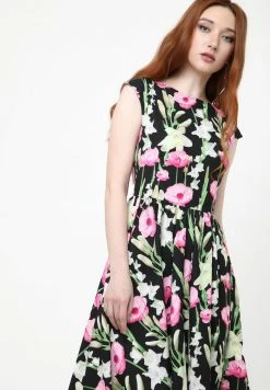 Madam-T Robe De Jour - Schwarz Rosa -Madam-T Soldes 2022 d331768eadf24f388739f8ebc8574e0a