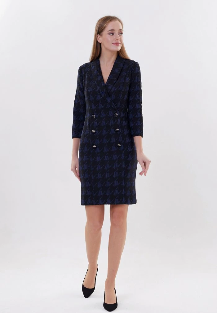 Madam-T KONTATA - Robe Fourreau - Dunkelblau 1 Madam-T KONTATA - Robe Fourreau - Dunkelblau