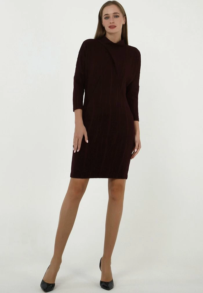 Madam-T MIKADA - Robe Fourreau - Pflaume 2 Madam-T MIKADA - Robe Fourreau - Pflaume – Image 2