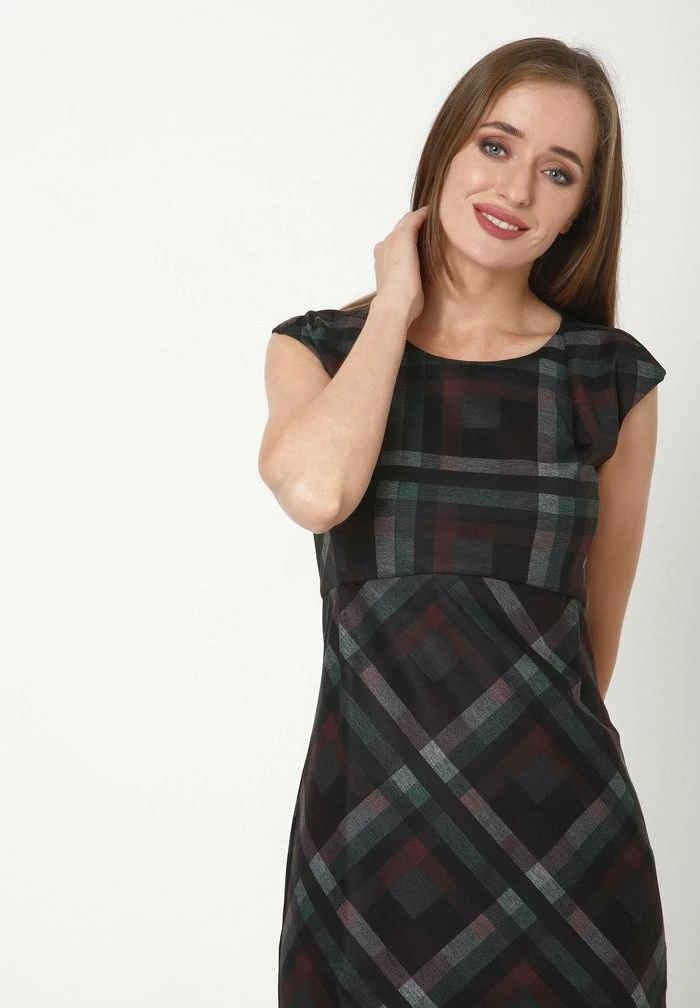 Madam-T MUTALA - Robe Fourreau - Pflaume Grün 4 Madam-T MUTALA - Robe Fourreau - Pflaume Grün – Image 4