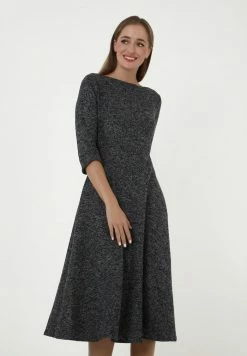 Madam-T YANNA - Robe Pull - Dunkelgrau
