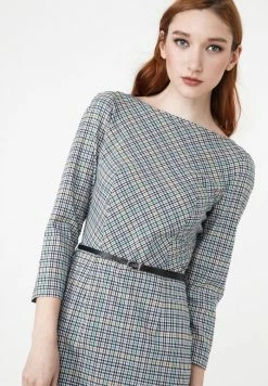 Madam-T Robe De Jour - Grau/ Gelb -Madam-T Soldes 2022 d4e7e626d6274e74acf072c458835f82