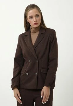 Madam-T SILVANA - Blazer - Beige/burgund