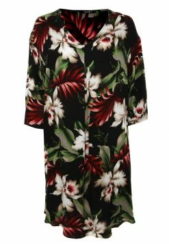 Madam-T AMPERO - Robe De Jour - Schwarz/grün -Madam-T Soldes 2022 d5c8fbc7ef114075b859f259a15f8d5e