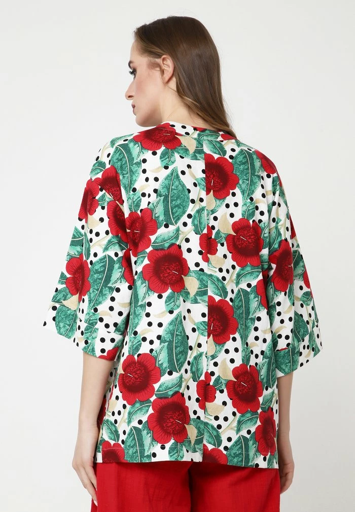 Madam-T EIDA - Blazer - Weiß, Rot 3 Madam-T EIDA - Blazer - Weiß, Rot – Image 3