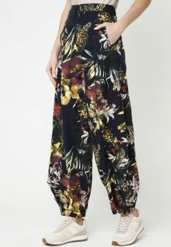 Madam-T Pantalon Classique - Blau, Gelb -Madam-T Soldes 2022 d63104d5c94f4fefade92d29ac7b9b5c