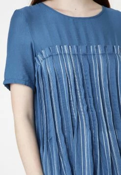 Madam-T Snura - Robe De Jour - Dunkelblau, Weiß -Madam-T Soldes 2022 d6376fd69f934d438173db719da2c51b