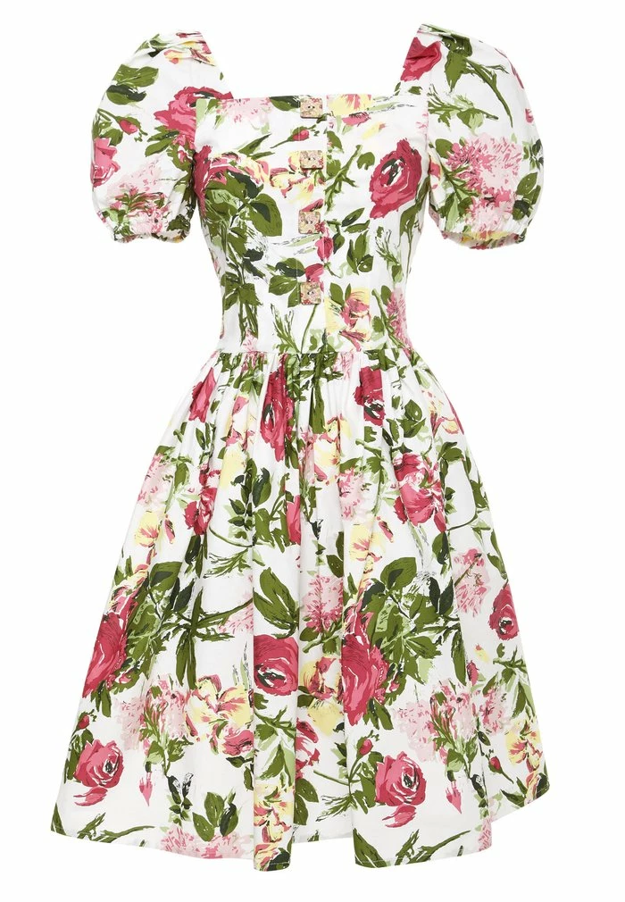 Madam-T Robe De Jour - White, Khaki 4 Madam-T Robe De Jour - White, Khaki – Image 4