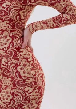 Madam-T PENELOPA - Robe Fourreau - Rot/beige -Madam-T Soldes 2022 d63da98f1a5b4b398bc68d6ae16fbd51