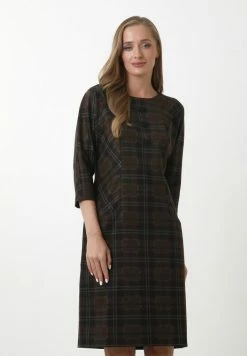 Madam-T INSIGMA - Robe De Jour - Schwarz Senf