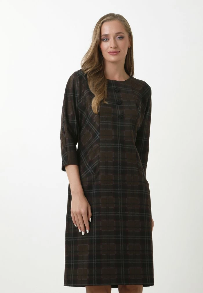 Madam-T INSIGMA - Robe De Jour - Schwarz Senf 1 Madam-T INSIGMA - Robe De Jour - Schwarz Senf