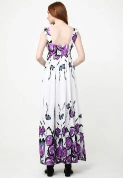 Madam-T TOSCANA - Robe De Jour - Weiß, Lila -Madam-T Soldes 2022 d694832a99204eacb9568ea0070bca49