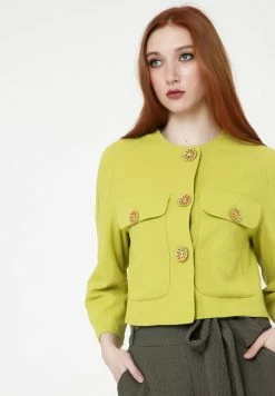 Madam-T Blazer - Senf -Madam-T Soldes 2022 d81d9cfc98524c73894dbca3302a9c44