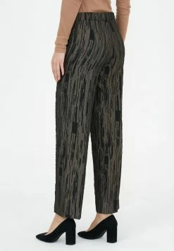 Madam-T ROZALIA - Pantalon Classique - Black/khaki -Madam-T Soldes 2022 d832ac2f8bac4990aaba2cb86c5107c9