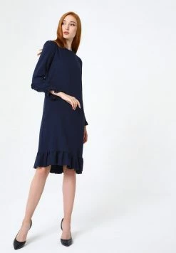 Madam-T Robe En Jersey - Blau -Madam-T Soldes 2022 d84132e02c9a49db83149746f5b1601f