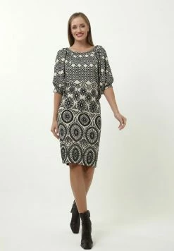 Madam-T Robe Fourreau - Beige -Madam-T Soldes 2022 d8740784f53e444ab6f578c4400753d3