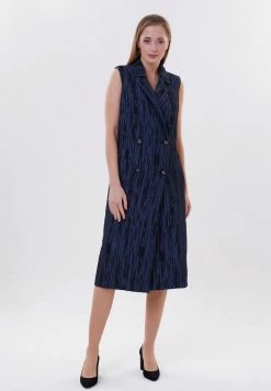 Madam-T ESPERANSA - Robe Chemise - Bla Askk/blau -Madam-T Soldes 2022 d881ad2a1a264088babd9bed52d62eed