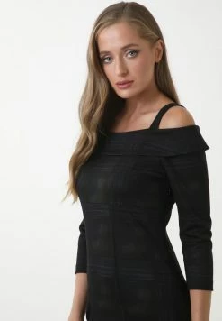 Madam-T ALTOONA - Robe Fourreau - Blau/braun -Madam-T Soldes 2022 d88e22b5de8c435a99675d403d433b3b