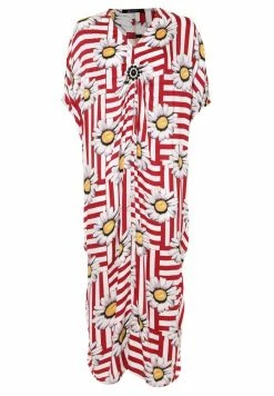 Madam-T Robe De Jour - Weiß, Weinrot -Madam-T Soldes 2022 d89ea1f65ec541b9ac26a89a1435963d