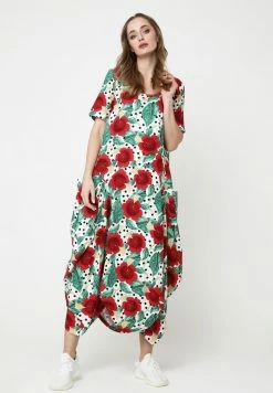 Madam-T Soldes 2022 49 Madam-T KOSKA - Robe De Jour - Weiß/rot