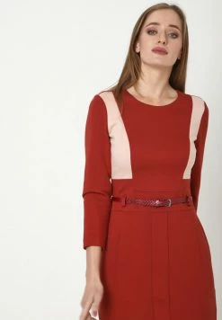 Madam-T AMBONA - Robe Fourreau - Pfirsich Terrakotta -Madam-T Soldes 2022 d945fb9e8dd249adbab8f04e83cf1446