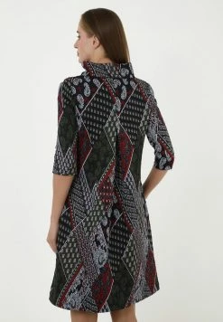 Madam-T LEELINA - Robe De Jour - Khaki, Rot -Madam-T Soldes 2022 d9bb91a95b6f48cab4886a1d821ff352