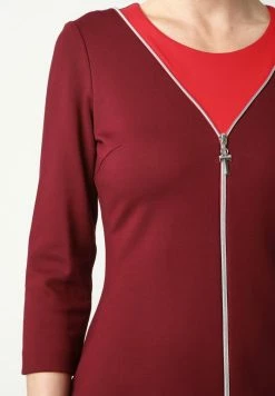 Madam-T LADOGA - Robe En Jersey - Weinrot Koralle -Madam-T Soldes 2022 d9e7db9b58da45baad61484d8c601672