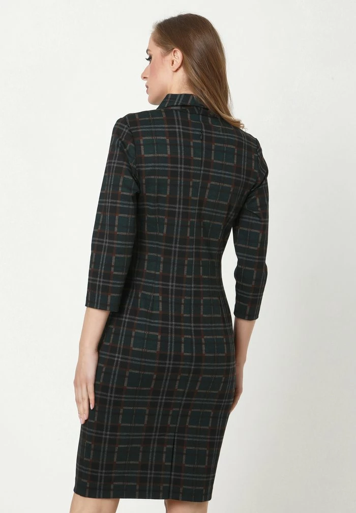 Madam-T KONTATA - Robe Fourreau - Schwarz Grün 5 Madam-T KONTATA - Robe Fourreau - Schwarz Grün – Image 5