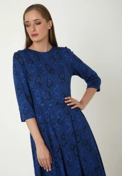 Madam-T Robe Fourreau - Indigo Schwarz -Madam-T Soldes 2022 da18d27118ae4765ad370c03a3cda5c5