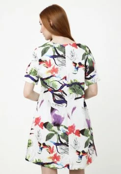 Madam-T LAURA - Robe De Jour - Weiß Lila 10 Madam-T LAURA - Robe De Jour - Weiß Lila -Madam-T Soldes 2022 da22a5f03345485e839821fb46721011