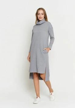Madam-T Robe De Jour - Grau -Madam-T Soldes 2022 daa8444857254e298d7c2c46917cb8a3