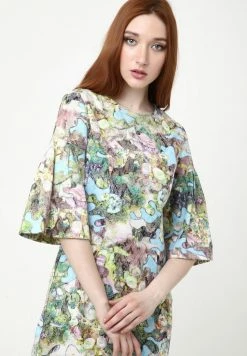 Madam-T DEGA - Robe Fourreau - Hellblau, Grün -Madam-T Soldes 2022 db2c76e688b34d27891d55af8c1efa9e