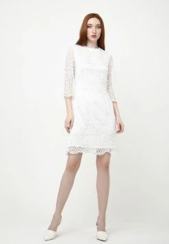 Madam-T SONATERA - Robe Fourreau - Weiß -Madam-T Soldes 2022 db3cc9ca22244ff9afaa81642b35de50