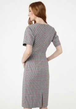 Madam-T Robe Fourreau - Grau Rot -Madam-T Soldes 2022 db513cf3b0ba48f5a05d972df6508147