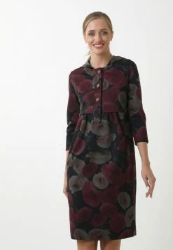 Madam-T VETRA - Robe Fourreau - Schwarz, Senf