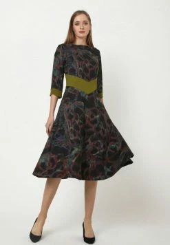 Madam-T Robe En Jersey - Schwarz Grün -Madam-T Soldes 2022 db820f49f94e4f089767050ff1aa1926