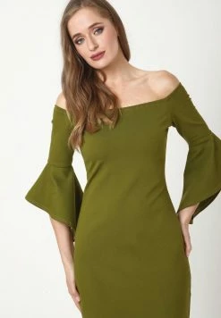 Madam-T SABINA - Robe En Jersey - Khakifarben -Madam-T Soldes 2022 dbdd4d303fc446528511af8c6ed2bc56