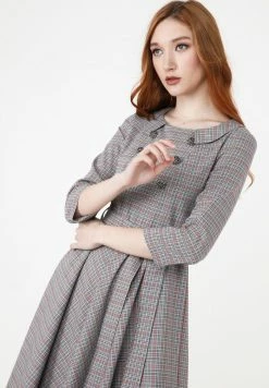 Madam-T VESTA - Robe De Jour - Grau,/rosa -Madam-T Soldes 2022 dbec531483004005a5dc8087e17911c0