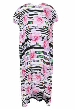 Madam-T ADELINARA - Robe Longue - Weiß Rosa -Madam-T Soldes 2022 dc4b3262c22f455eb2fe43250d6eda06