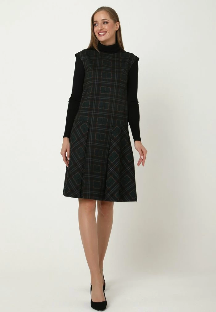 Madam-T GASCONA - Robe De Jour - Schwarz/grün 2 Madam-T GASCONA - Robe De Jour - Schwarz/grün – Image 2