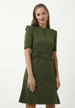 Madam-T BRENTA - Robe Fourreau - Khakifarben