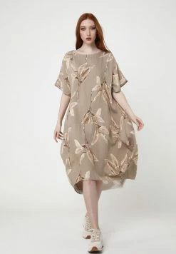 Madam-T ASHLEY - Robe De Jour - Beige, Braun