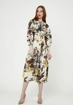 Madam-T Robe De Jour - Milchig, Gelb -Madam-T Soldes 2022 dc85d74c82354d73a5a6b53e4e4306db