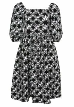 Madam-T CHANTALE - Robe De Jour - Schwarz, Weiß -Madam-T Soldes 2022 ddad6f461cc3420d8f501b49dc4cb2a5